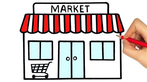 simple market drawing